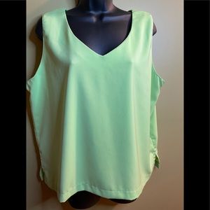 Sea Suns Brite Green V-Neck Tank Top